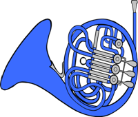 French Horn Blue logo